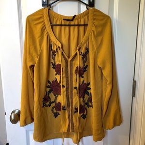 Blu Pepper Mustard Blouse